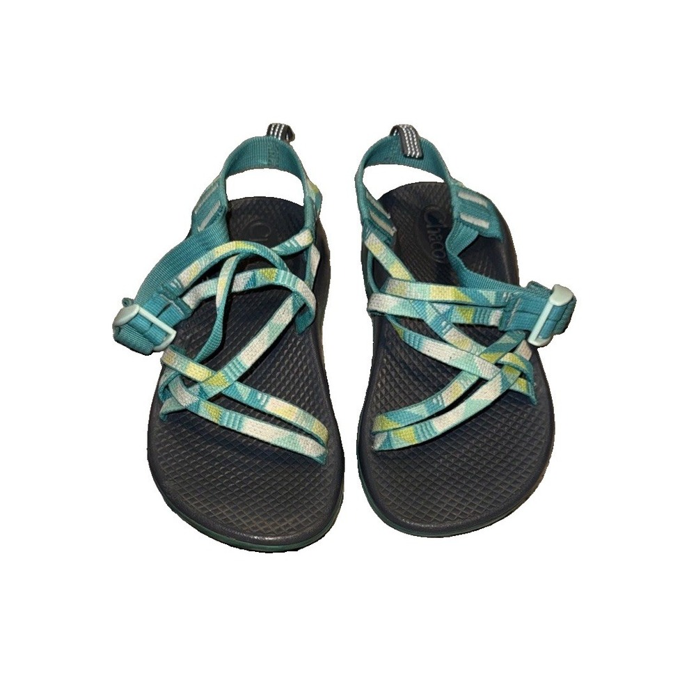 Chaco Girls Sandals Shoes Size 3 Green Multi Color Strappy Kid Youth